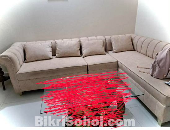 L shaped sofa
